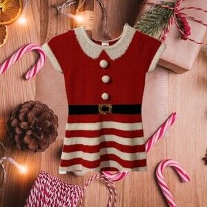 Holiday Time Christmas Stripe Dress